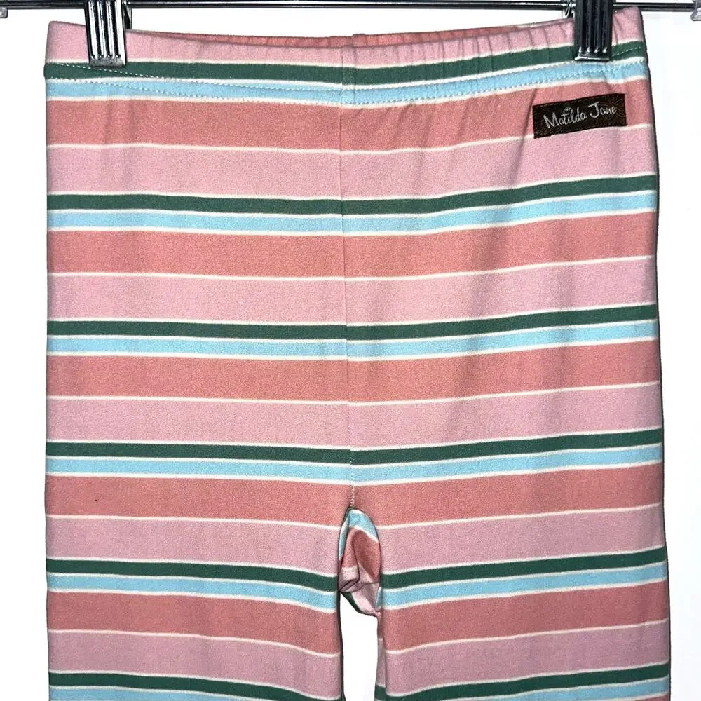 Matilda Jane Girls Striped Polka Dot Cozy Pants Leggings Size 8